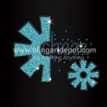 Gear Cheer Rhinestone Heat Transfer Gear Cheer Rhinestone Heat Transfer